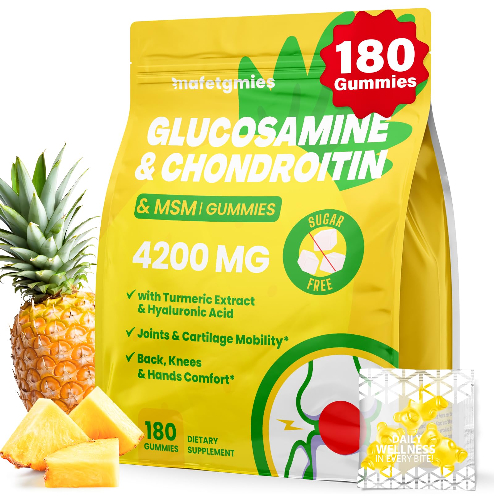 Mafetgmies frente del empaque mostrando gomitas y beneficios claros