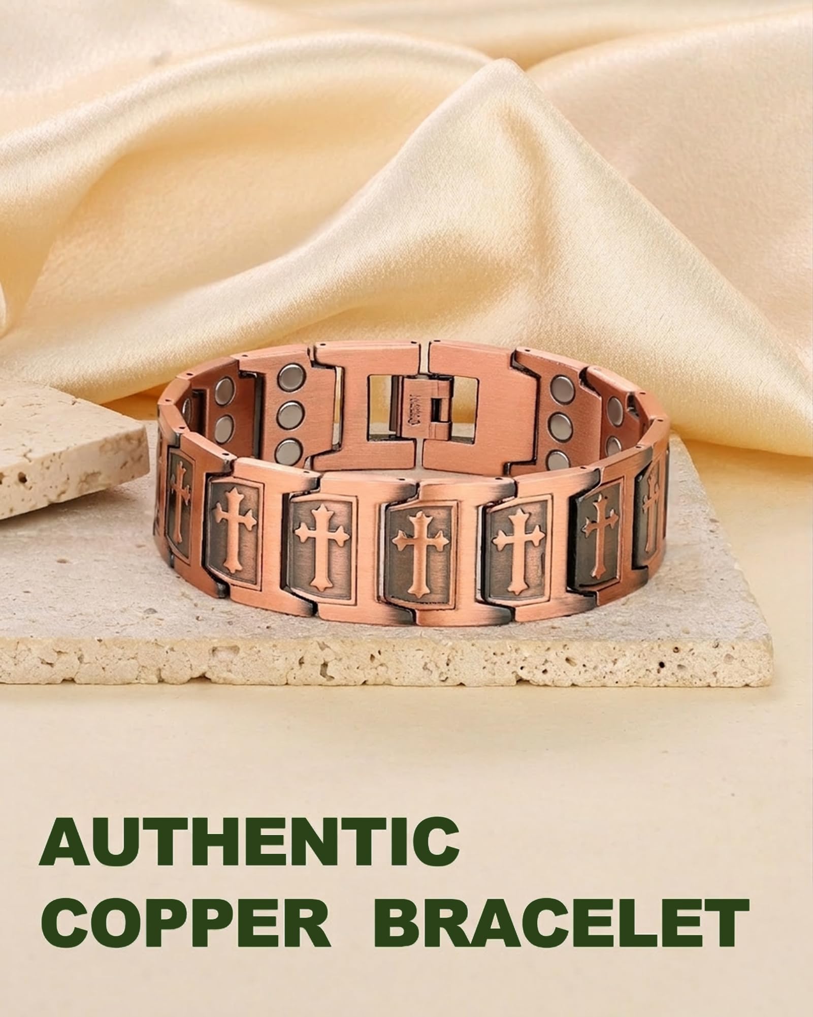 MagEnergy estilo de vida casual con la pulsera como accesorio masculino