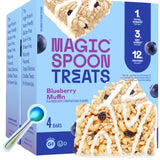 Magic Spoon frente del empaque mostrando 8 barras y facilidad para llevar