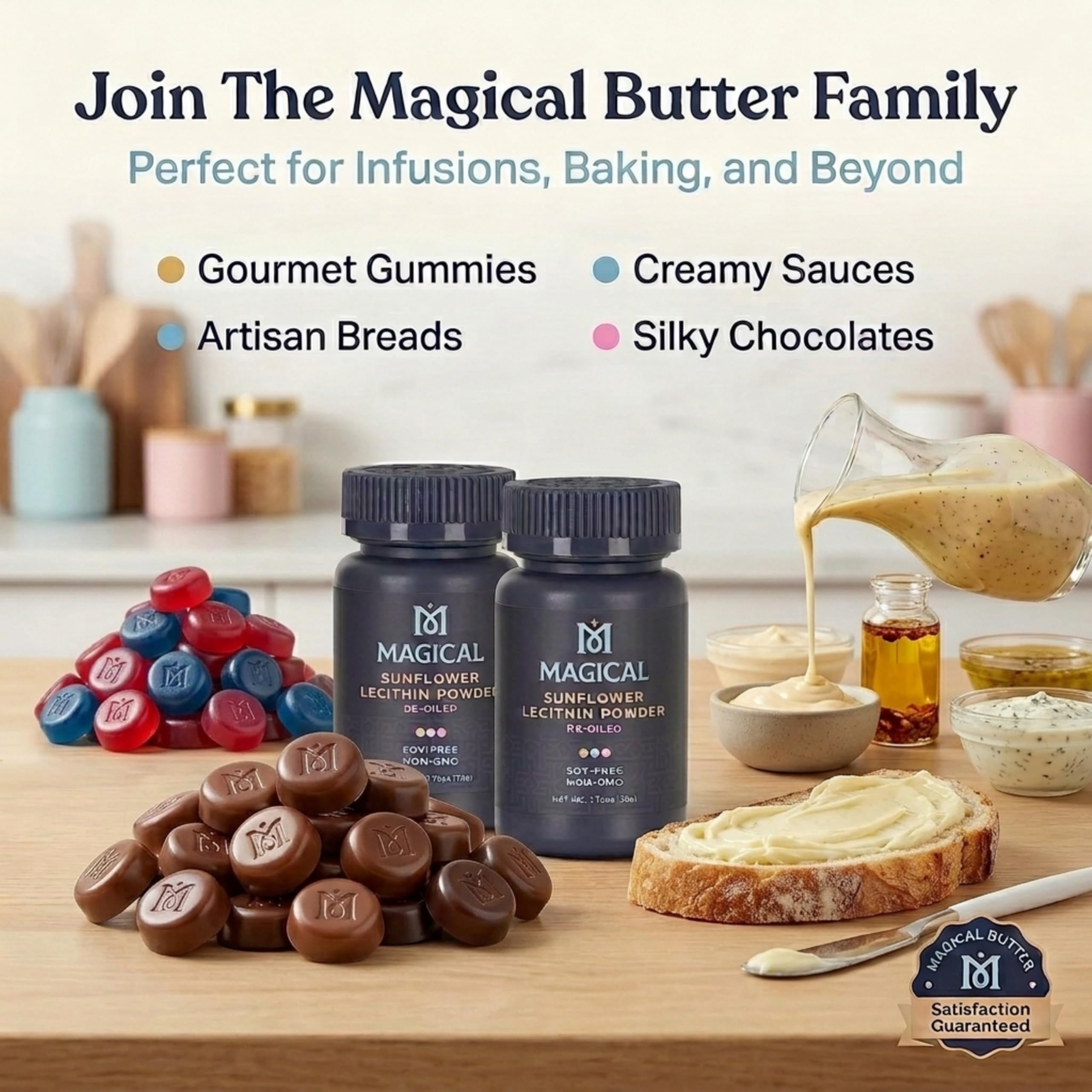 MAGICAL BUTTER producto en cocina casera mostrando uso cotidiano