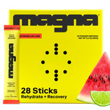 MAGNA frontal del empaque Watermelon Lime mostrando porciones y beneficios