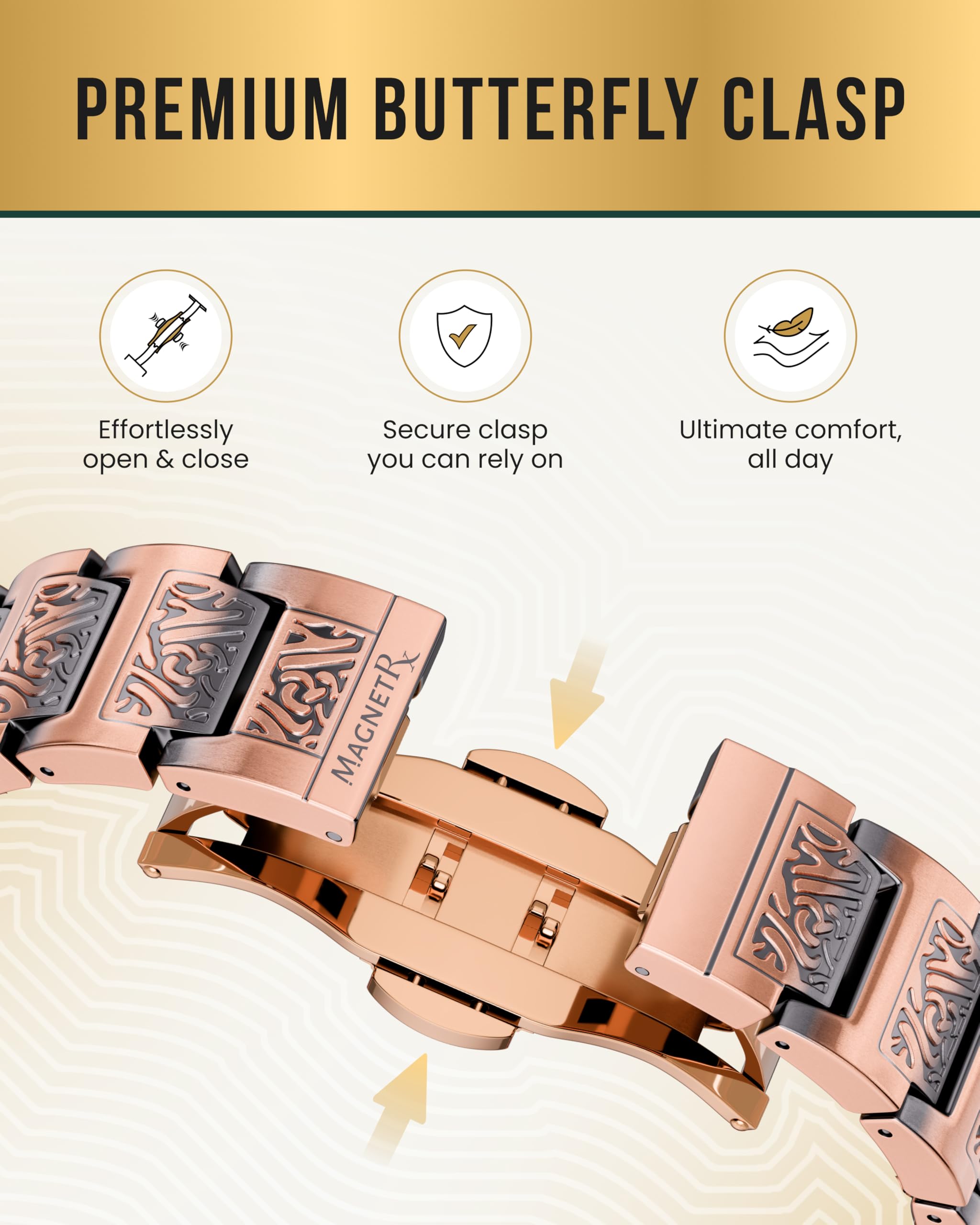 MagnetRX herramienta de ajuste incluida para personalizar talla y comodidad