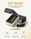 MagnetRX pulsera junto a regla para comparar talla y ajustar con precisión
