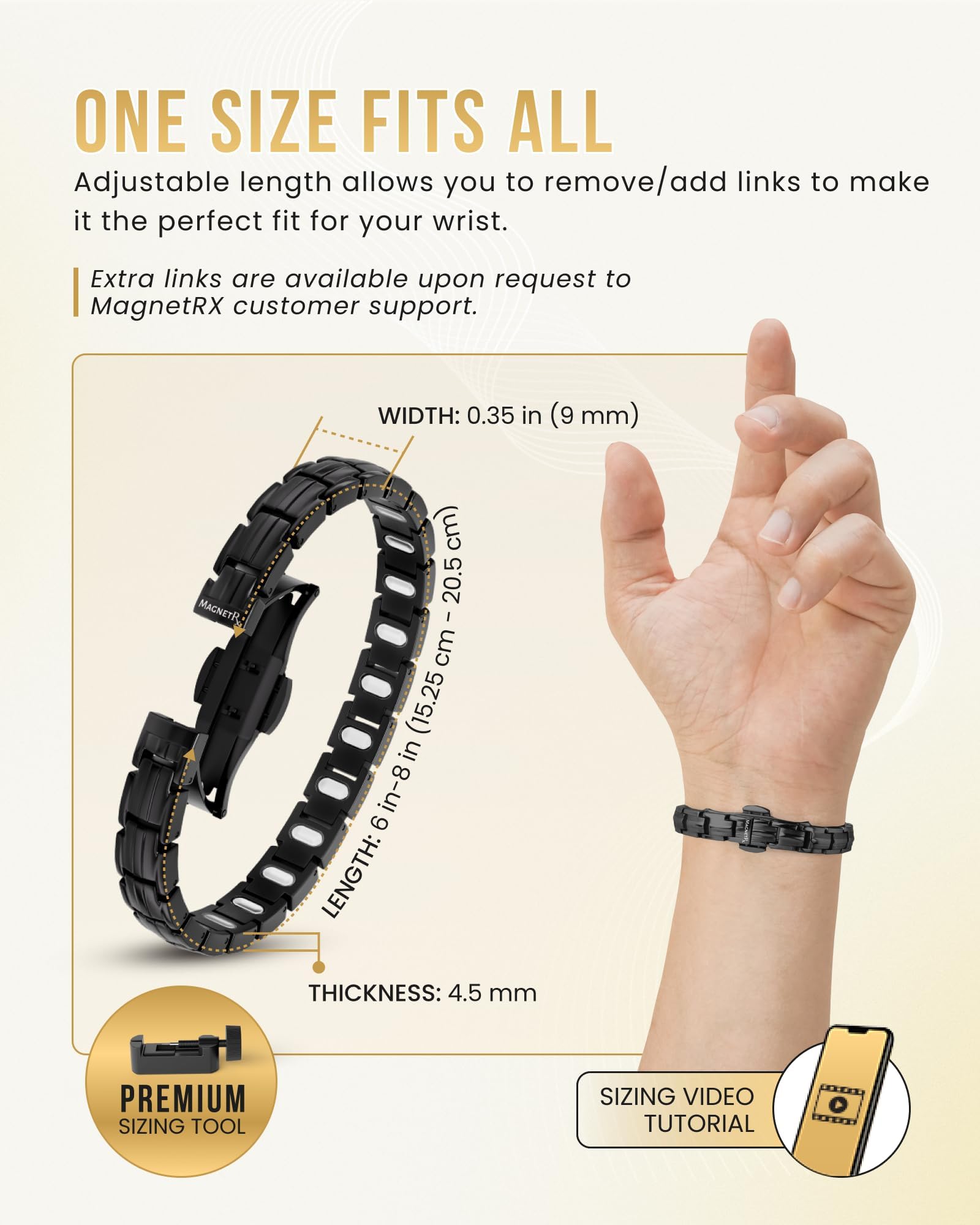 MagnetRX caja de regalo con pulsera, herramienta y manual incluidos
