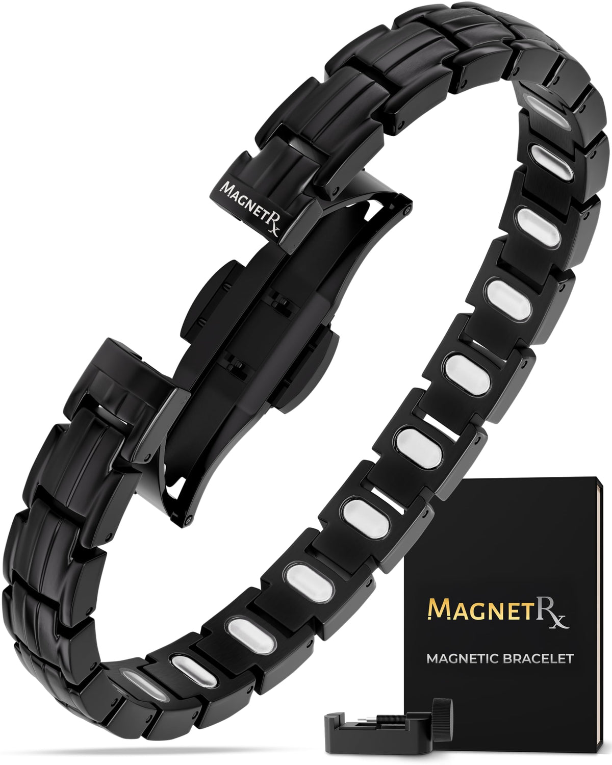 MagnetRX vista frontal de la pulsera EllipseMAX, diseño elegante y potencia