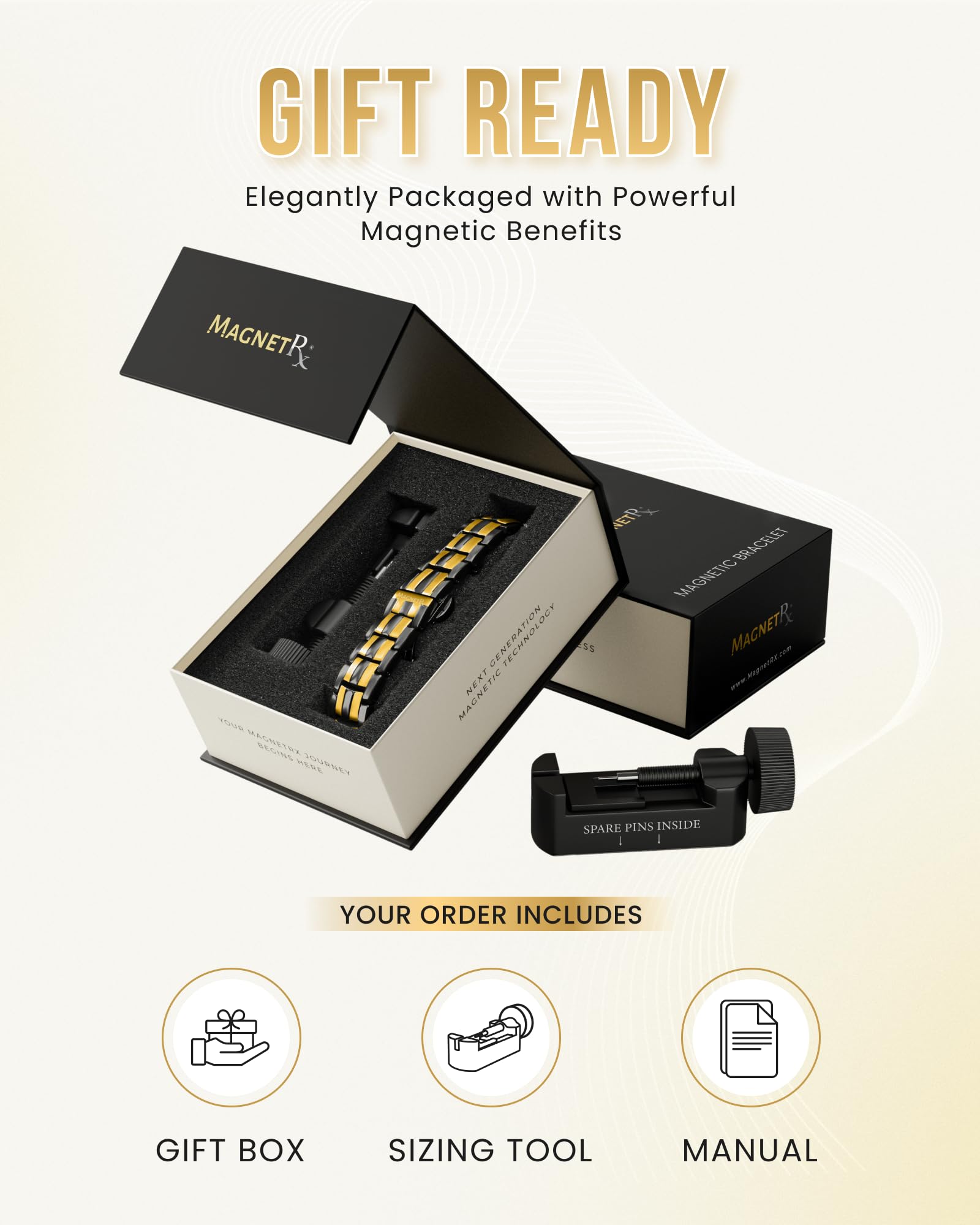 Presentación en caja MagnetRX ideal para regalo y entrega lista para obsequiar