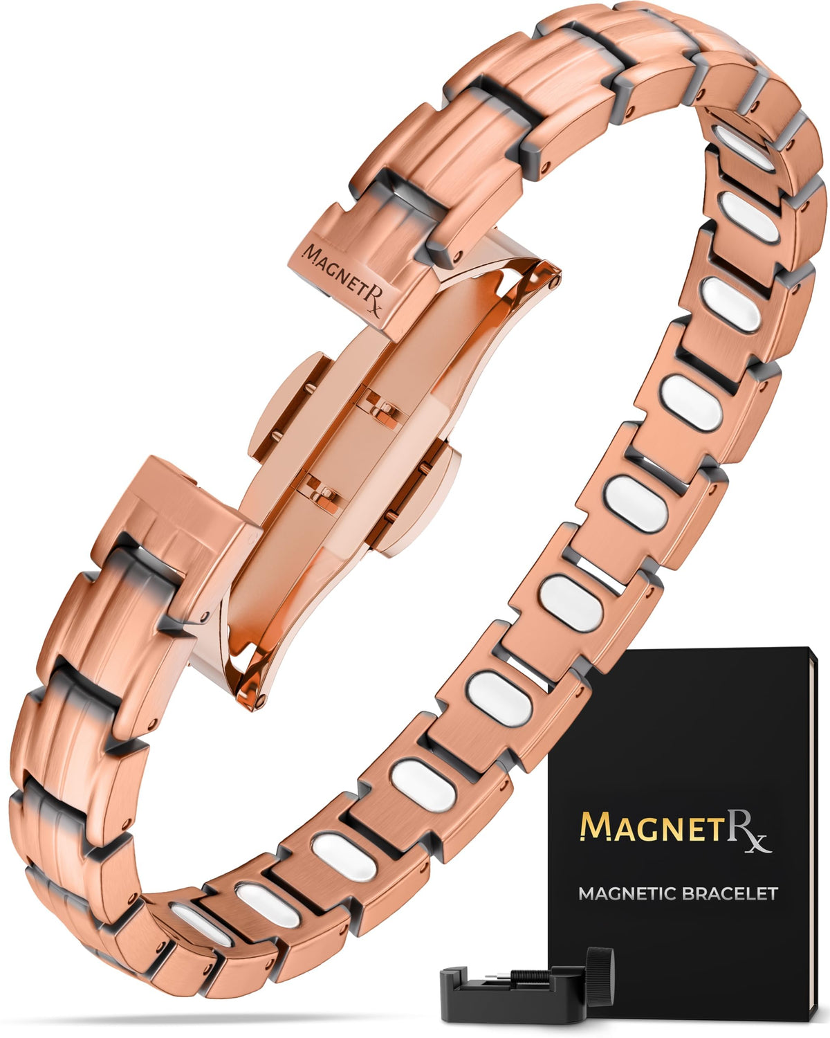MagnetRX pulsera EllipseMAX en caja regalo mostrando presentación premium y beneficio estético