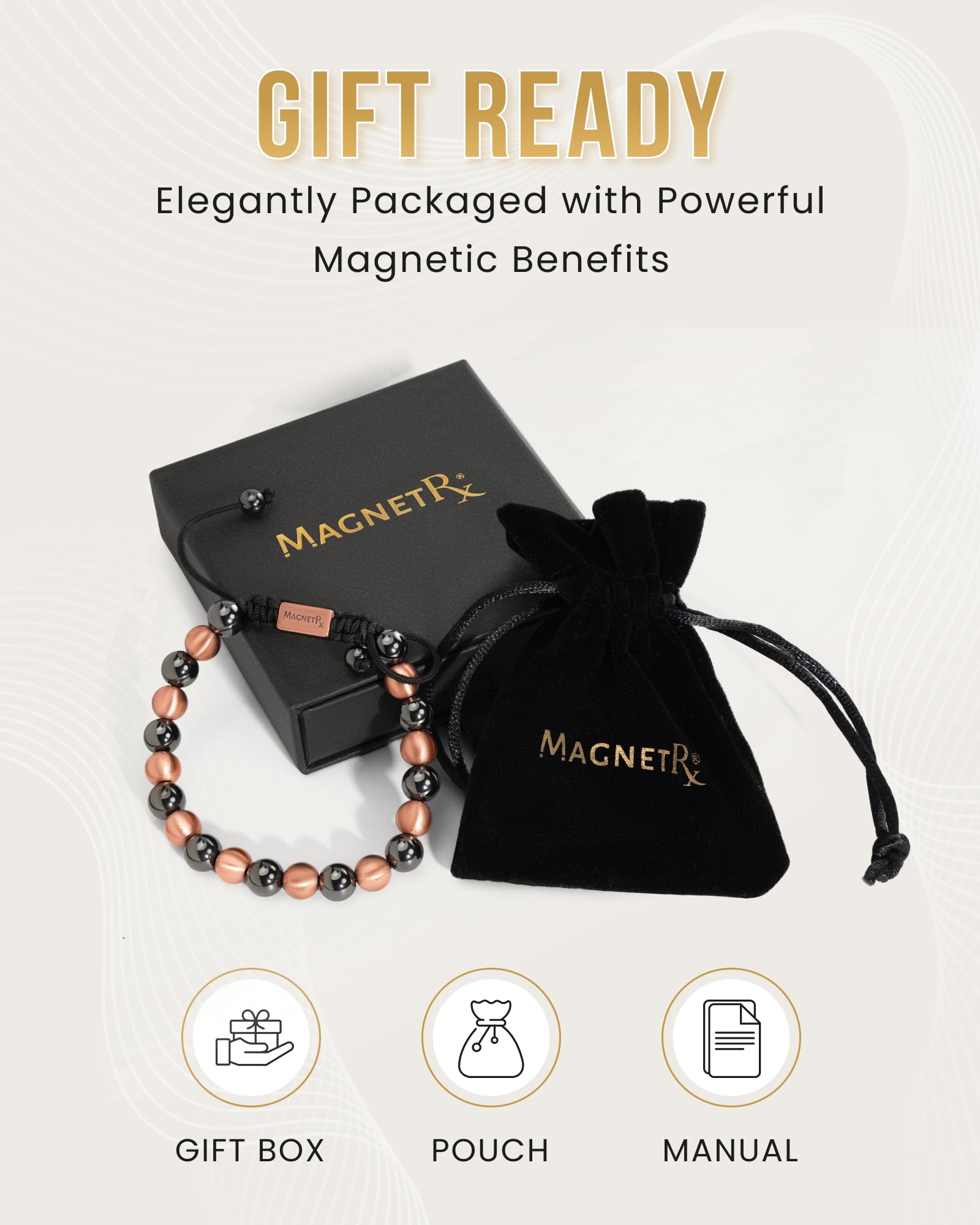 MagnetRX caja de regalo y bolsa de terciopelo listos para entregar como presente