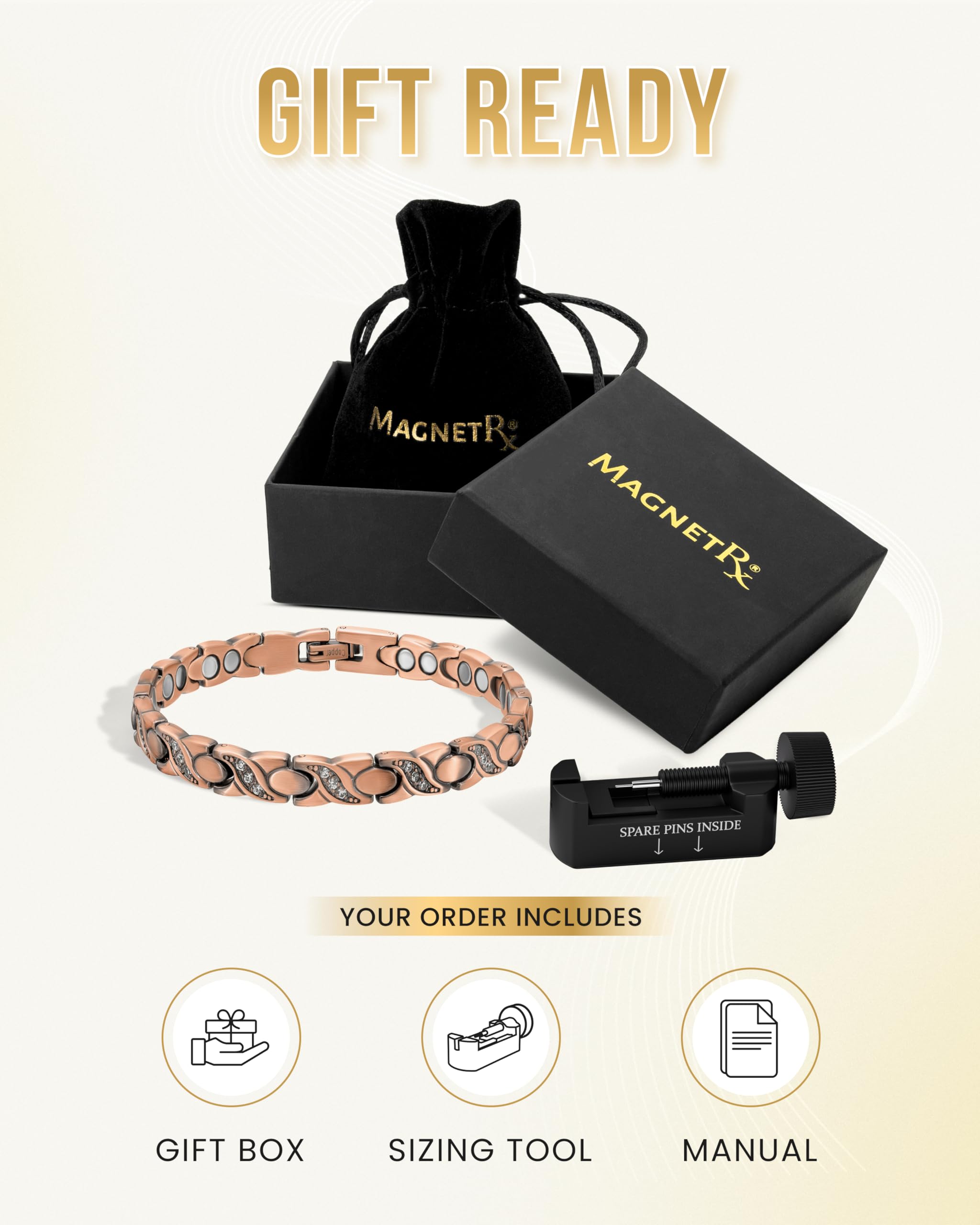 MagnetRX caja y funda de terciopelo, presentación ideal para regalo