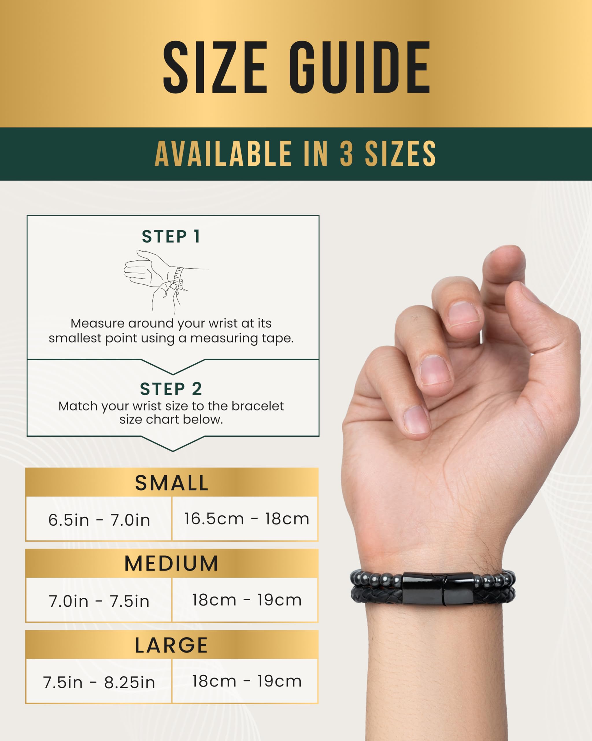 Caja de regalo MagnetRX abierta con pulsera, embalaje premium listo para regalar