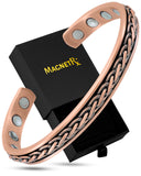 MagnetRX pulsera de cobre frente elegante y ajuste visible