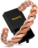 MagnetRX pulsera de cobre vista frontal elegante y ajuste confiable