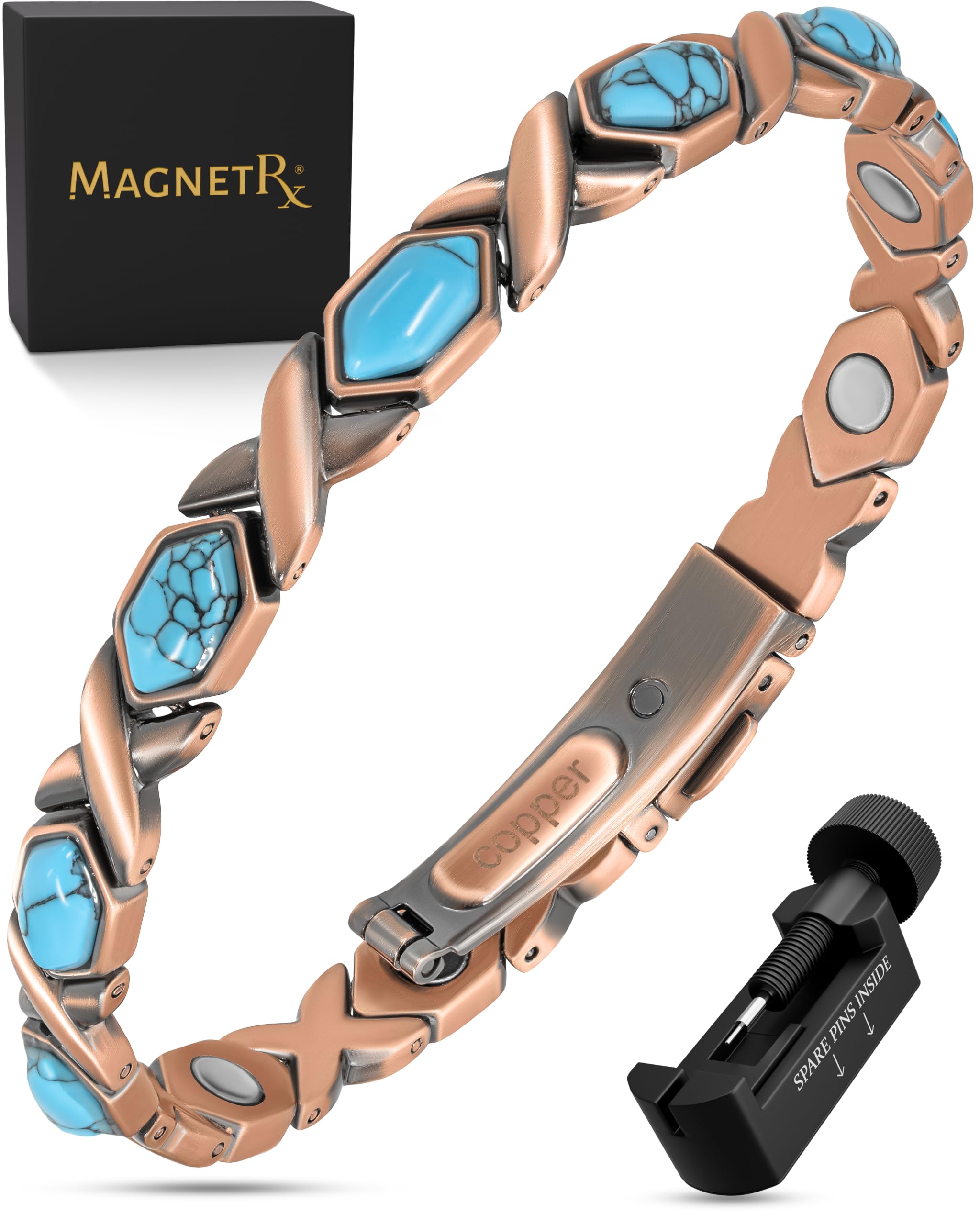 MagnetRX pulsera frontal mostrando diseño elegante y beneficio estético