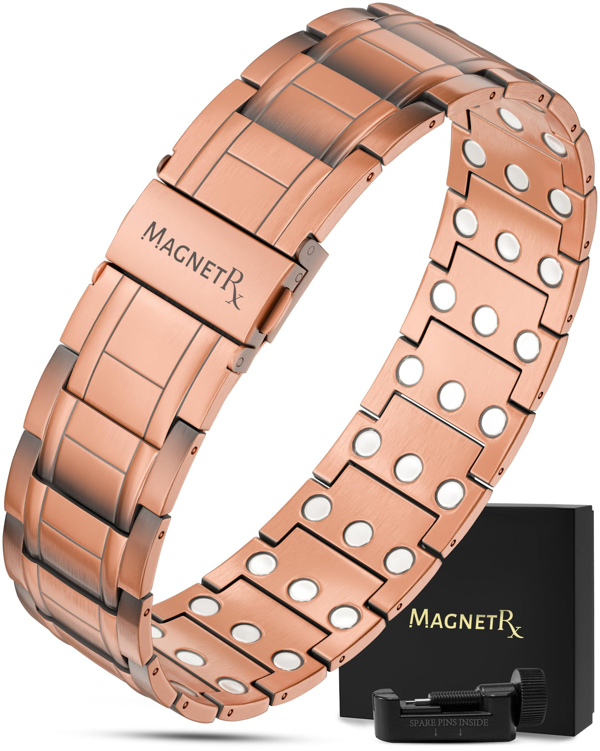 MagnetRX pulsera delantera mostrando diseño elegante y robusto
