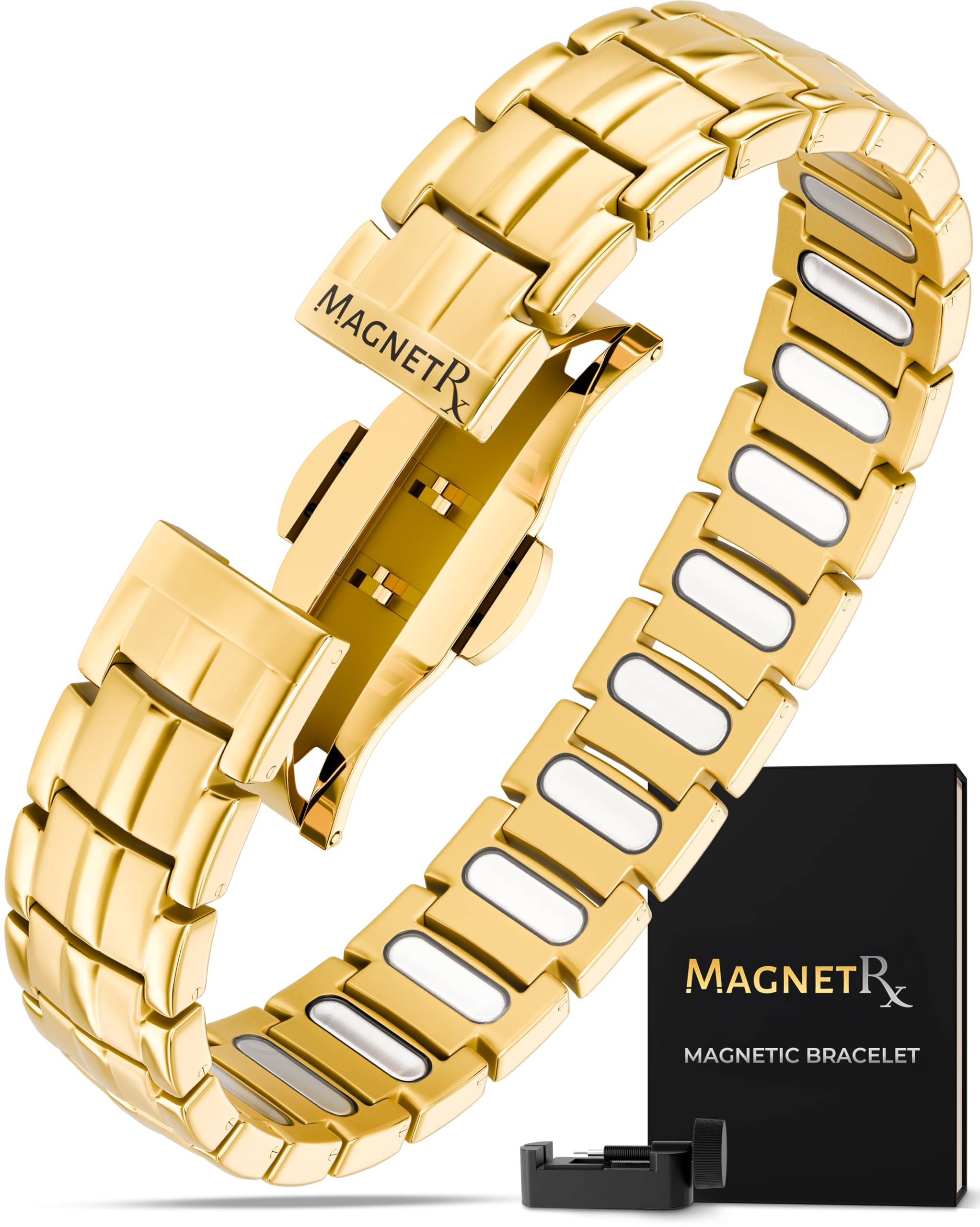 MagnetRX pulsera EllipseMAX vista frontal y elegante detalle visual