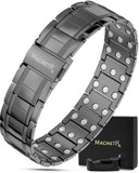 MagnetRX pulsera frontal gunmetal, diseño elegante y resistente