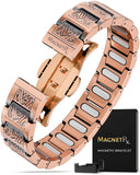 MagnetRX pulsera vikingo frontal mostrando diseño robusto y beneficio estético