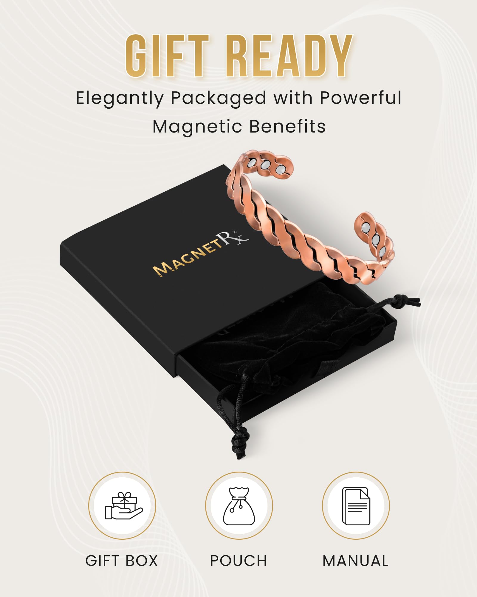 MagnetRX pulsera en uso diario como accesorio elegante y resistente