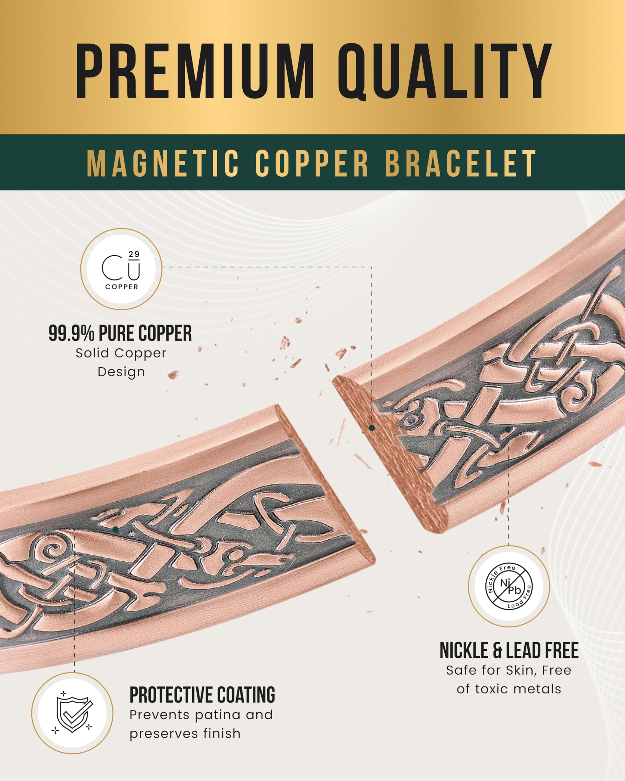 MagnetRX primer plano del acabado envejecido y recubrimiento protector