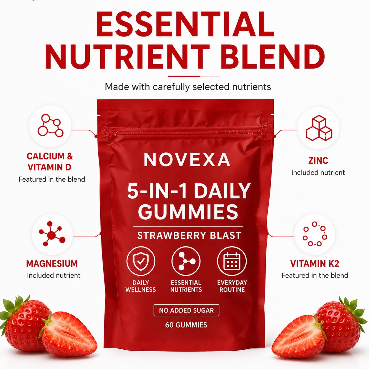 Etiqueta del producto Magnixa Novexa Novexa Growth mostrando información visible y clara