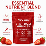 Etiqueta del producto Magnixa Novexa Novexa Growth mostrando información visible y clara