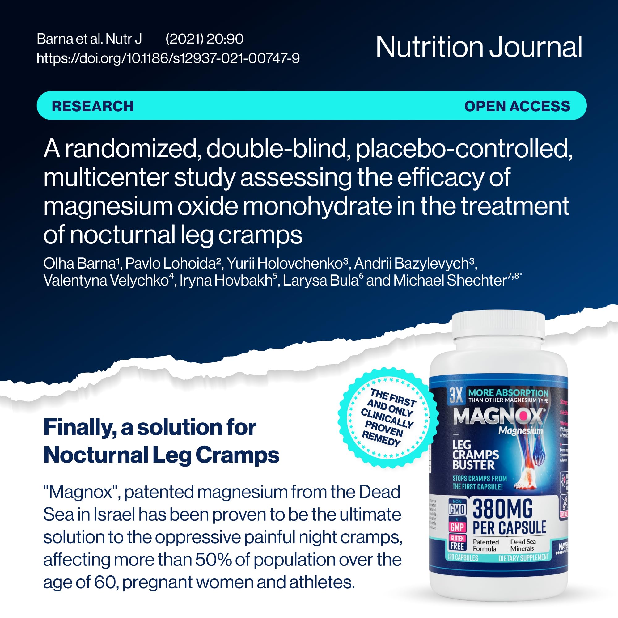 MAGNOX Buster etiqueta en primer plano que muestra ingredientes clave