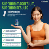 MAGNOX etiqueta con lista de minerales del Mar Muerto y datos de calidad