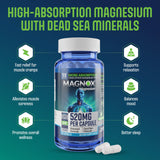 MAGNOX cápsula junto a almohada para resaltar uso nocturno y descanso