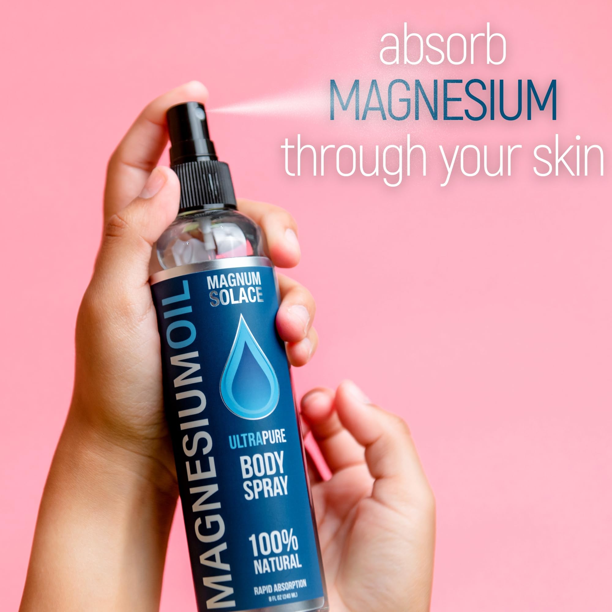 Magnum Solace envase junto a una regla para comparar tamaño y duración
