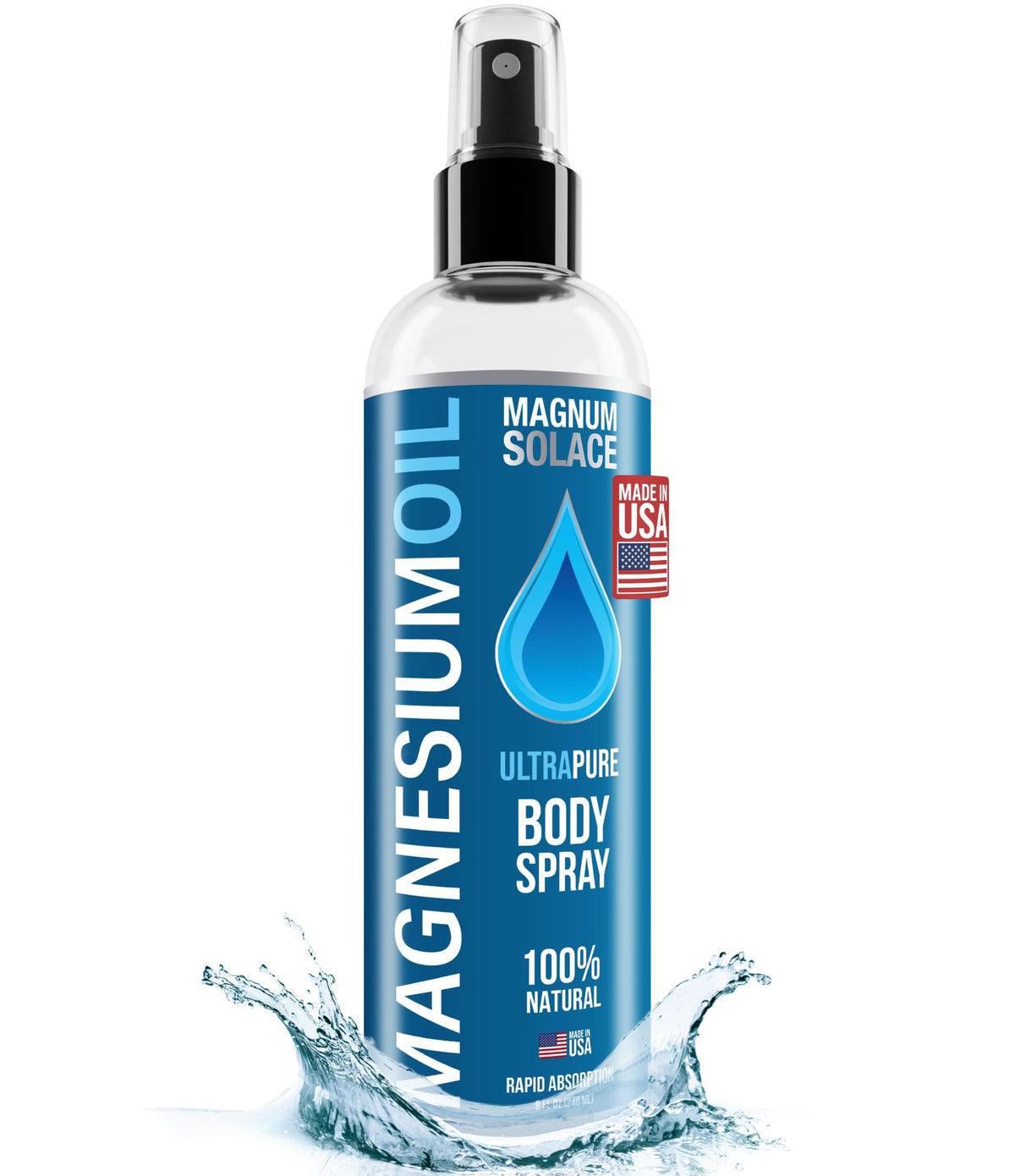 Magnum Solace frasco frontal mostrando diseño claro y verbo sin olor