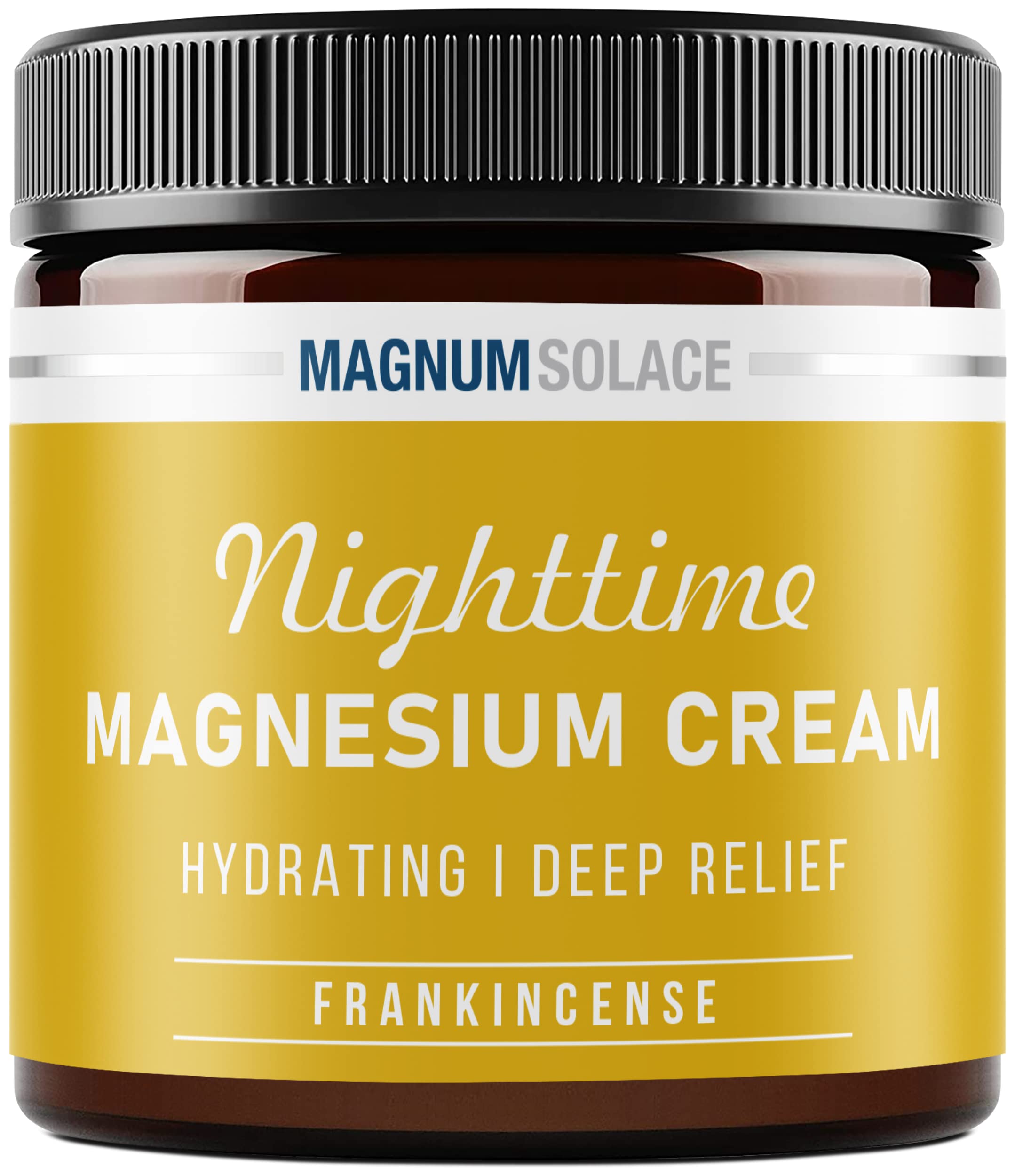 Magnum Solace frasco frontal mostrando la marca y beneficio de concentración