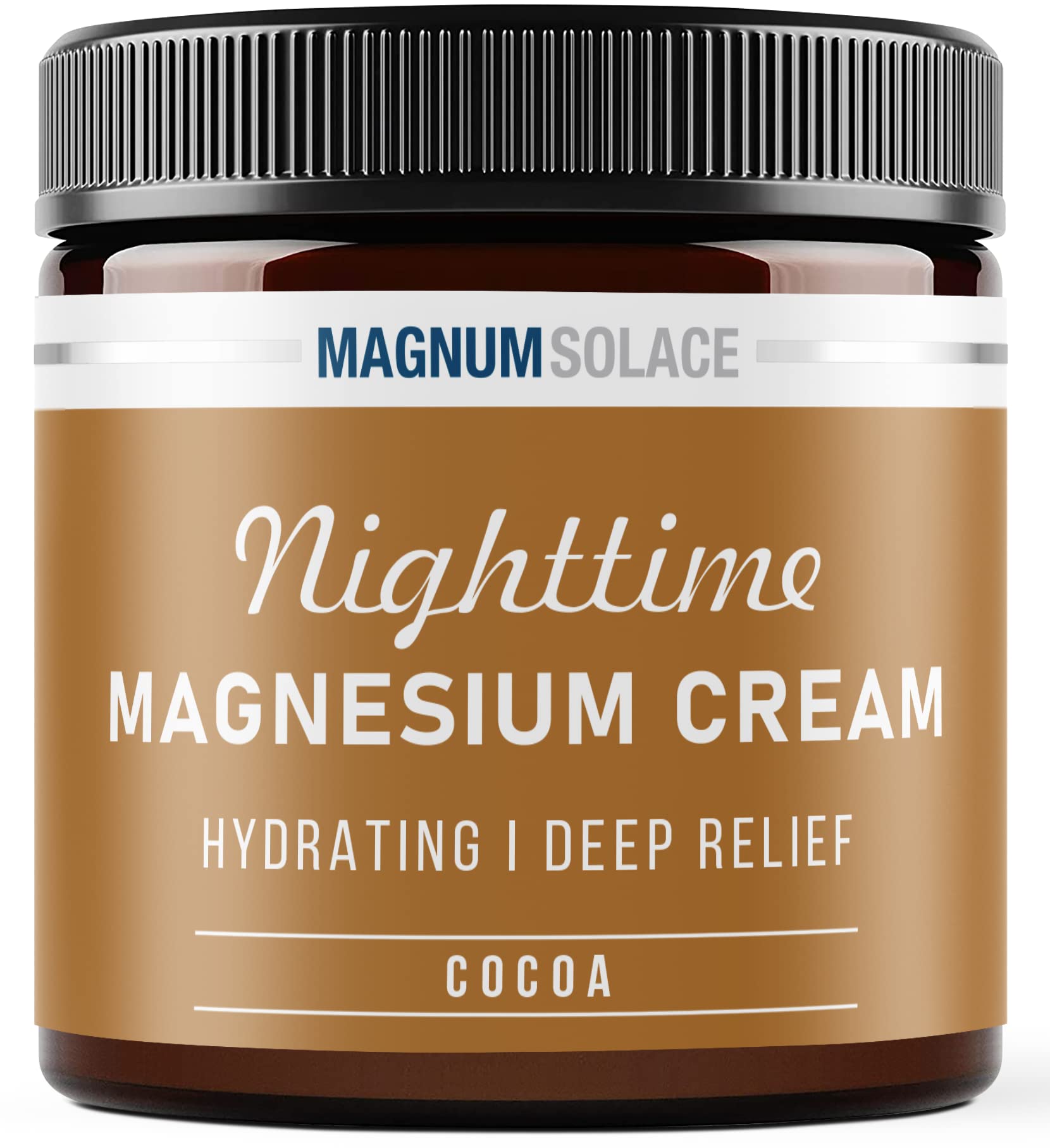 Magnum Solace envase frontal mostrando etiqueta y beneficio de magnesio concentrado