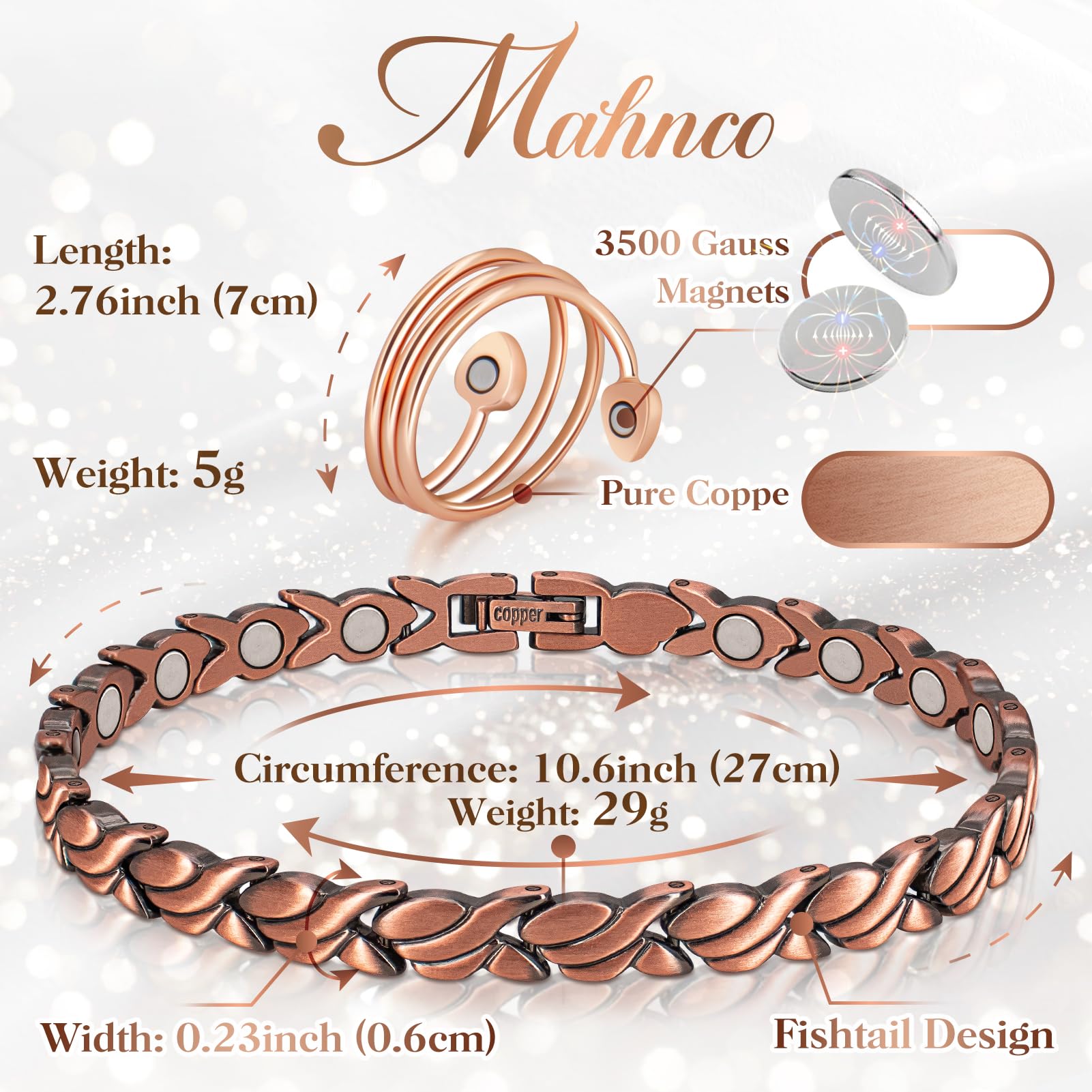 Mahnco herramienta de ajuste y anillo de regalo listos para usar