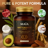 MAÏA textura del ingrediente en polvo destacando pureza y concentración