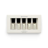Maison Louis Marie set frente mostrando los cinco roll-on y variedad de aromas