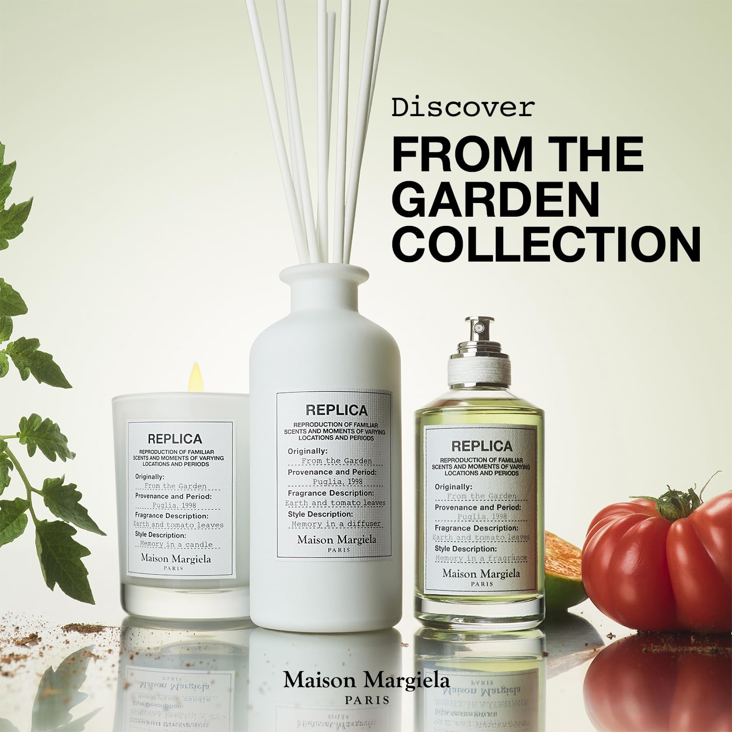 Maison Margiela varillas junto al tapón mostrando uso y mantenimiento sencillo