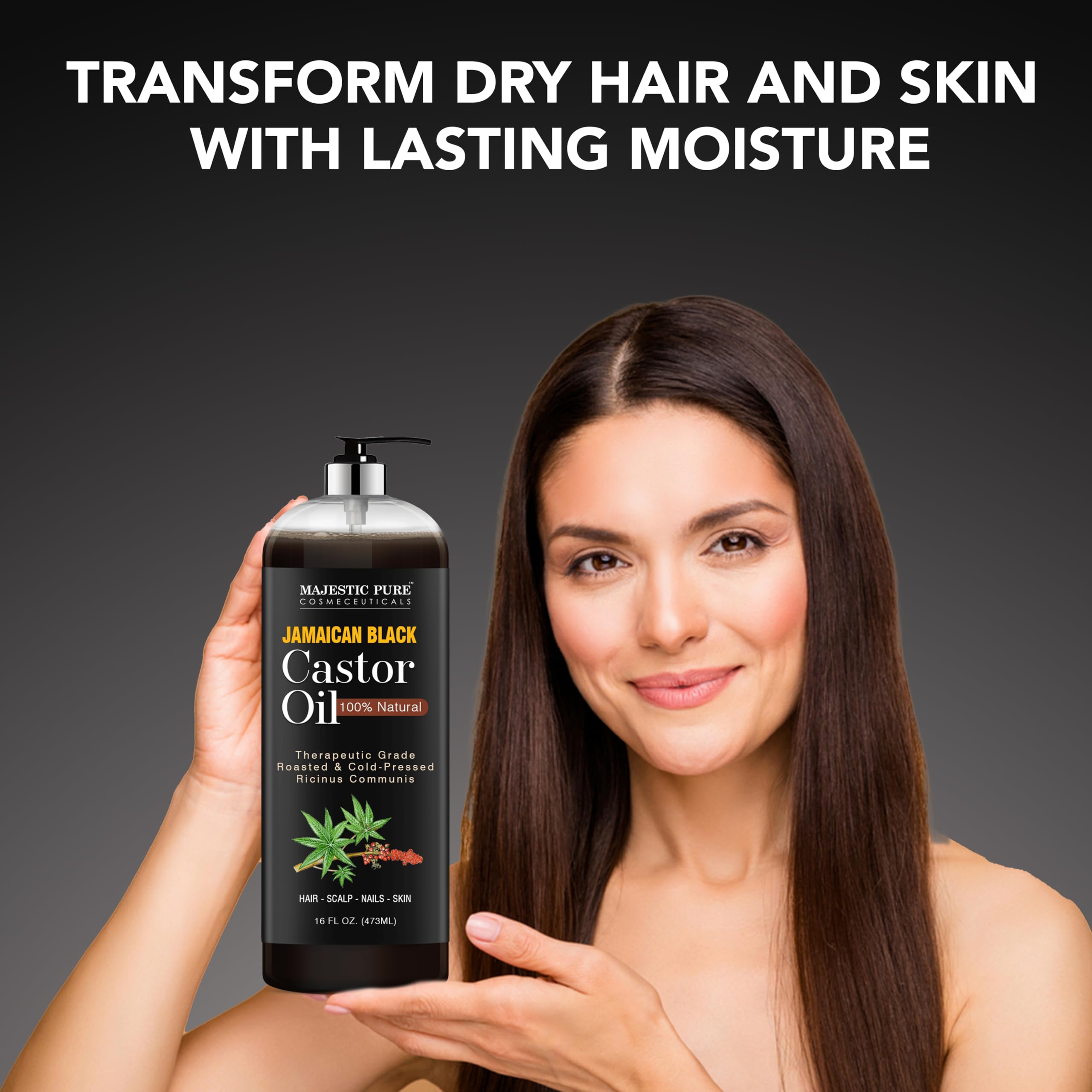 Majestic Pure aplicación sobre cabello con manos para nutrición