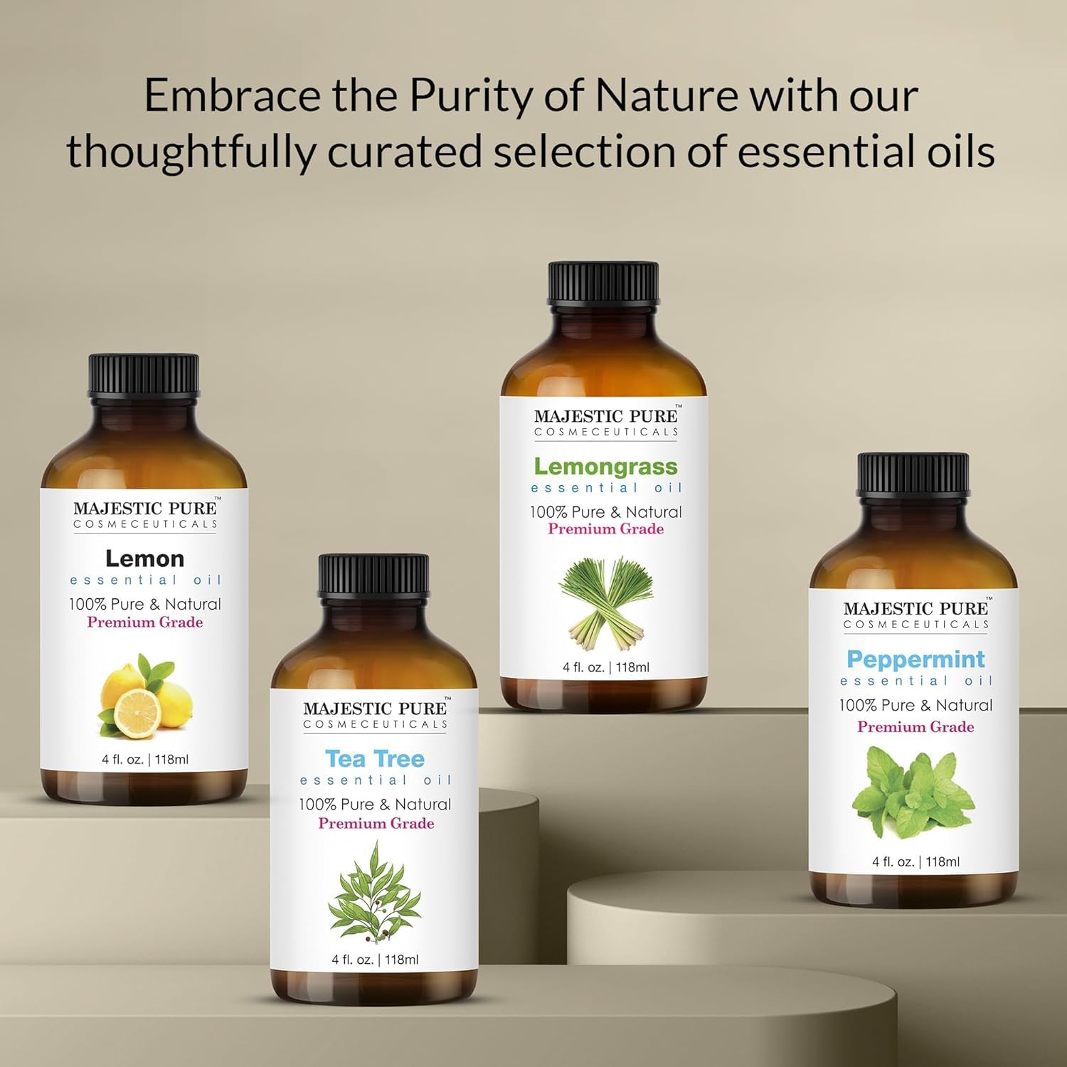 Majestic Pure gotas añadidas a difusor ilustrando uso aromaterapia
