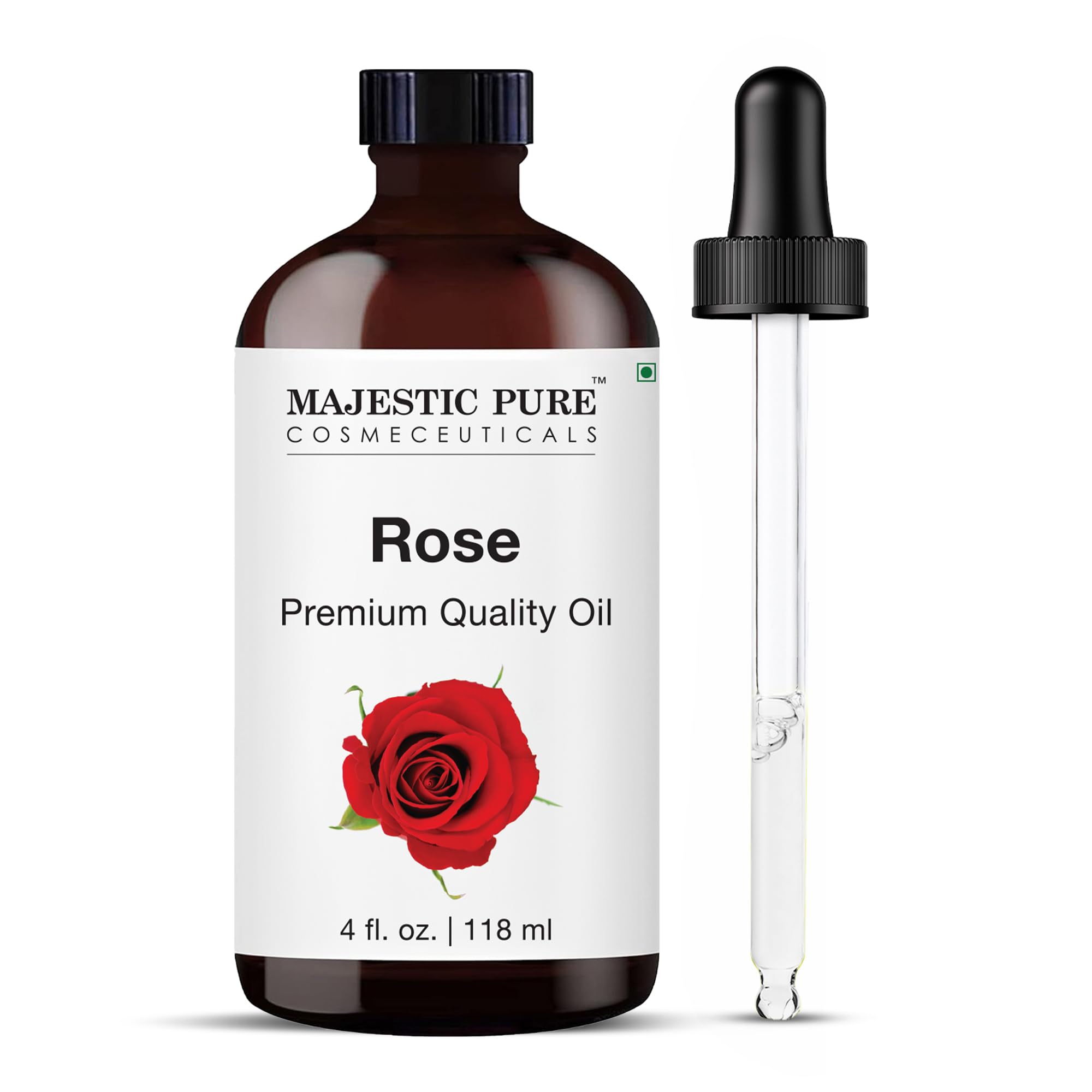 Majestic Pure frasco frontal mostrando envase y volumen, transmite calidad de aroma