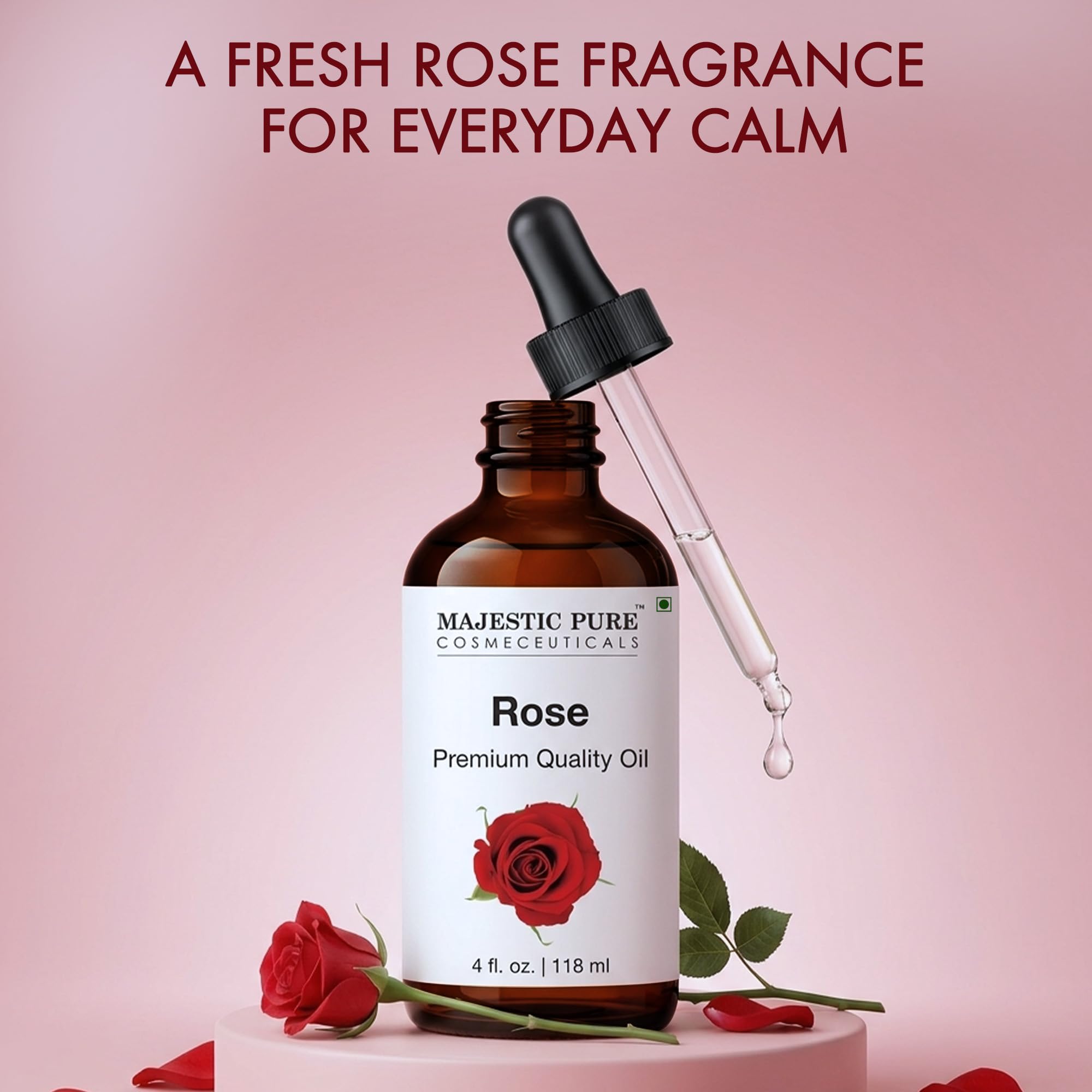 Jabón artesanal con aroma Majestic Pure Rose, aporta fragancia floral refinada