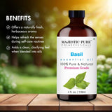 Majestic Pure comparación de tamaño del frasco de 118 ml práctico