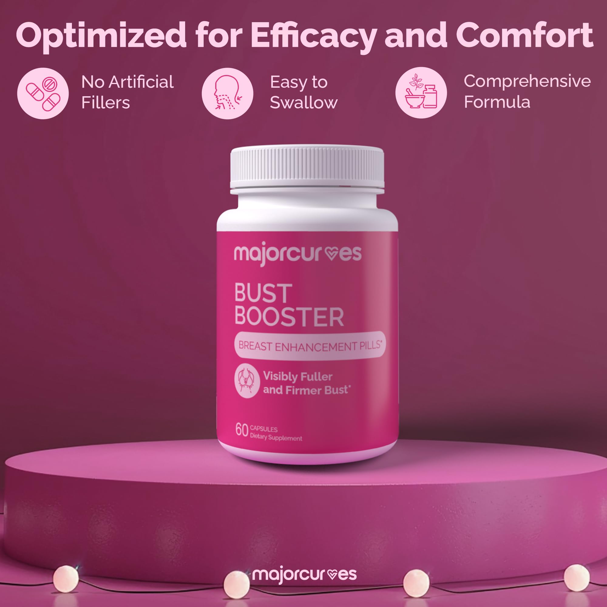 Major Curves crema y cápsulas juntas, combinación para mejorar volumen