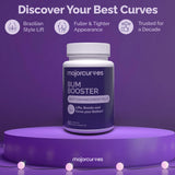 Major Curves etiqueta con lista de ingredientes botánicos para transparencia