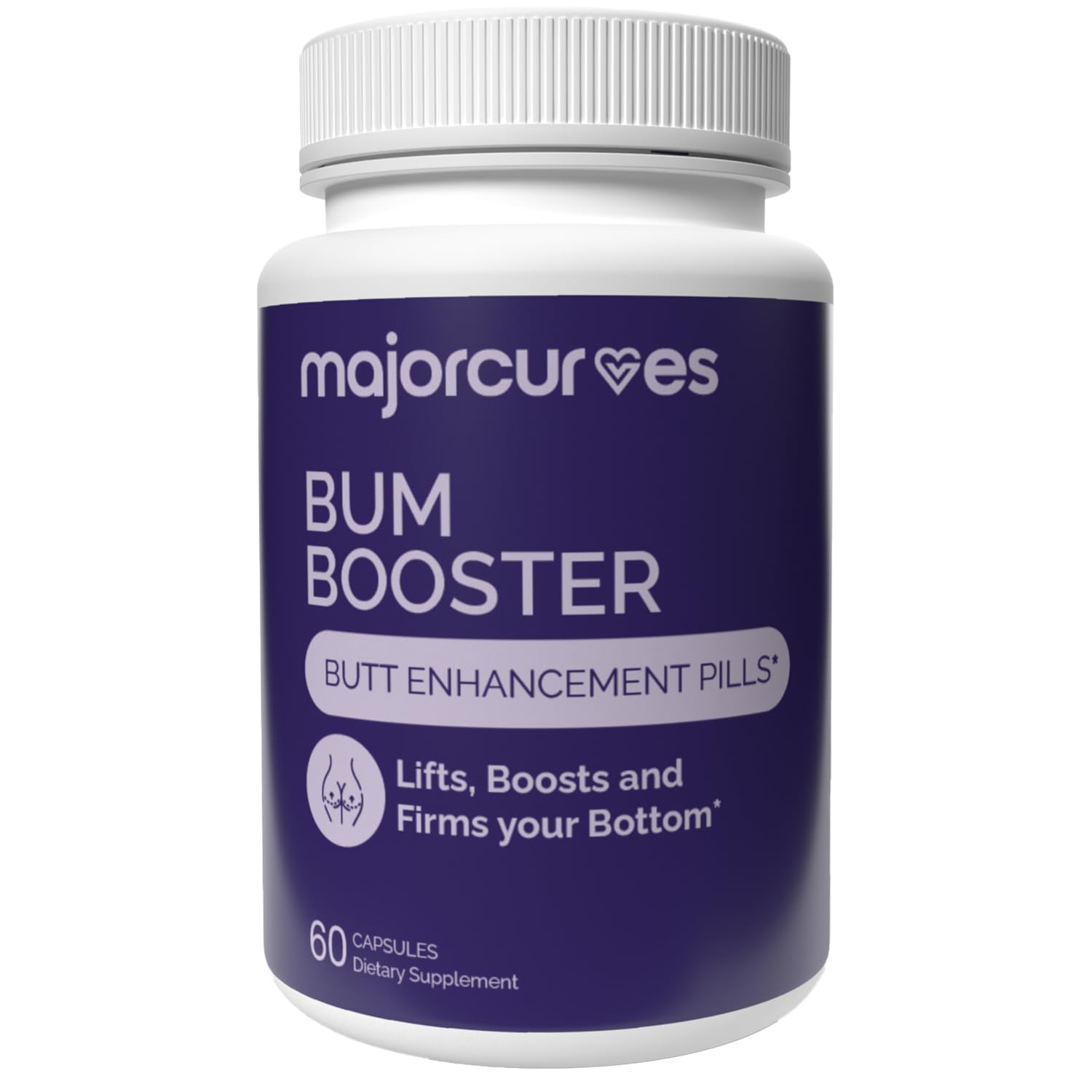 Major Curves frasco frontal mostrando etiqueta clara y apariencia confiable