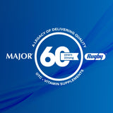 MAJOR embalaje abierto con conteo de 1000 tabletas destacando ahorro