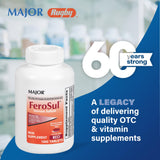 Major FeroSul etiqueta con información nutricional destacando el contenido de hierro