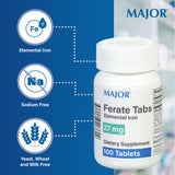 Major frasco abierto con tabletas visibles, facilidad de uso diario