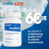 MAJOR tableta individual en primer plano destacando tamaño y acabado, fácil de tragar