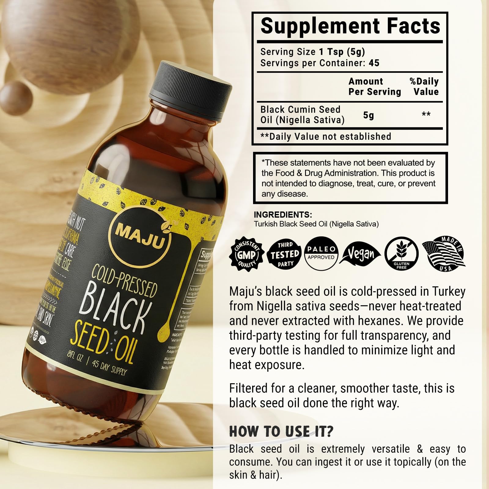 Maju Superfoods semillas de nigella silvestres que aseguran calidad