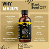 Maju Superfoods textura de aceite claro en gota mostrando pureza